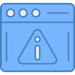 Warning sign icon