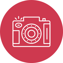 cámara réflex digital icono