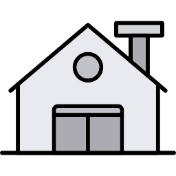 Farm house icon