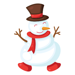 Snow man icon