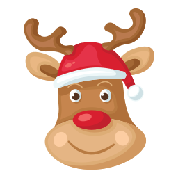 Christmas reindeer icon