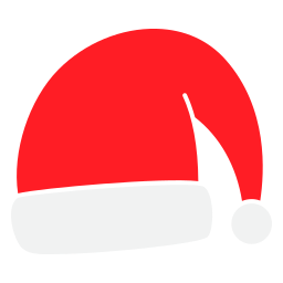 gorro navideño icono