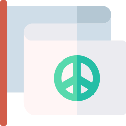 Peace flag icon