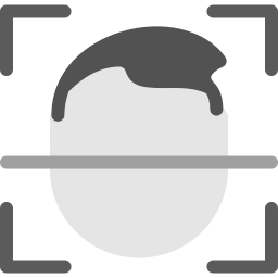 identificación facial icono