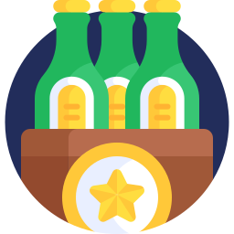 paquete de cerveza icono