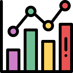 diagramme à bandes Icône