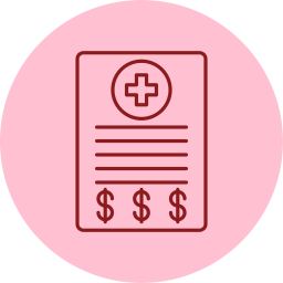 Medical bill icon