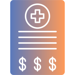 Medical bill icon