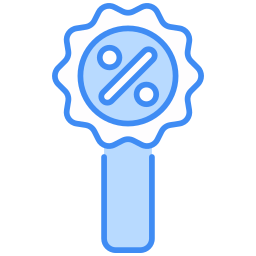 kortingsbadge icoon