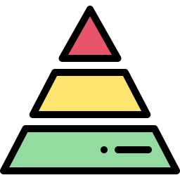 Pyramid chart icon