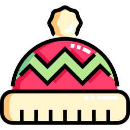 sombrero de invierno icono