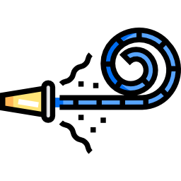 soffiatore di feste icona