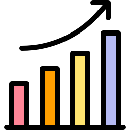 diagramme à bandes Icône