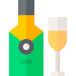 Бокал для шампанского иконка