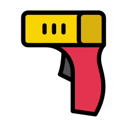 thermometerpistool icoon