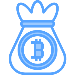 Bitcoin bag icon