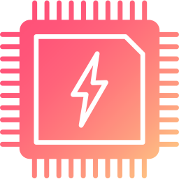 chip elettrico icona
