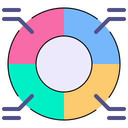 diagramme circulaire Icône