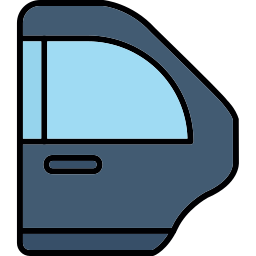 portiera dell'automobile icona