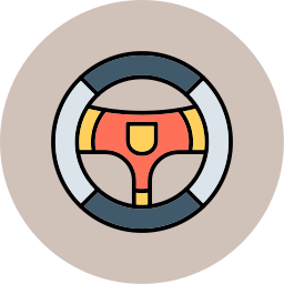 Steering wheel icon