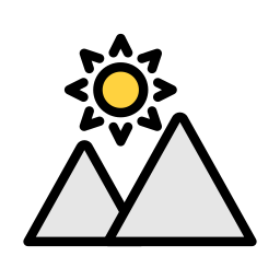 montañas icono