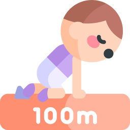 100 meter sprint icoon