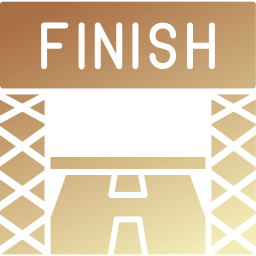 Finish line icon