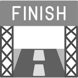 Finish line icon