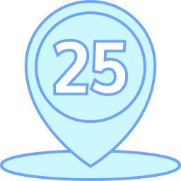 Twenty five icon