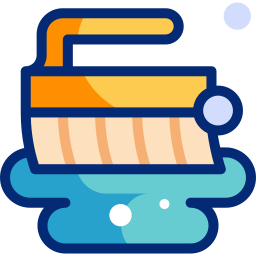 Cleaning brush icon