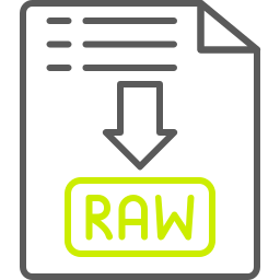 Raw file icon