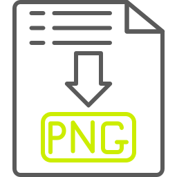 formato de archivo png icono