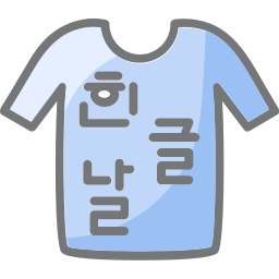alfabeto coreano icona