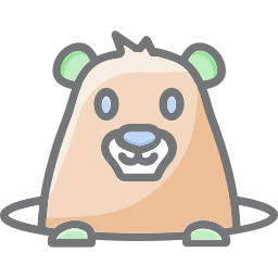 marmota mascota icono