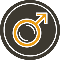 mannelijk symbool icoon