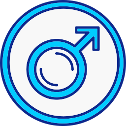 símbolo masculino icono