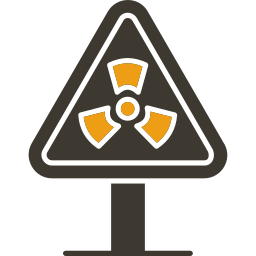 Знак радиации иконка