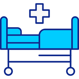 cama hospitalar Ícone
