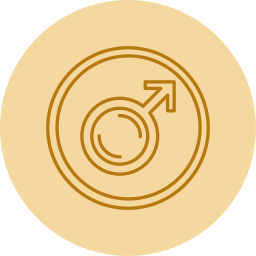 mannelijk symbool icoon