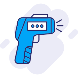 thermometer-pistool icoon