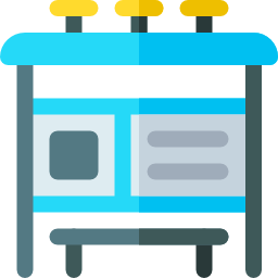 Bus stop icon