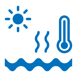 le réchauffement climatique Icône