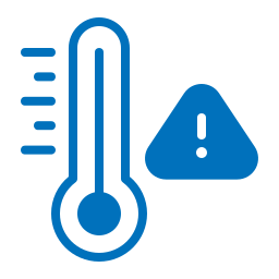 alta temperatura icono