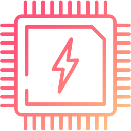Electric chip icon