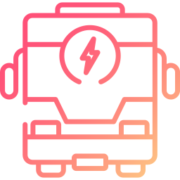 Electric bus icon