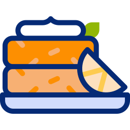 pastel de cangrejo icono