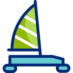Ice sailing icon