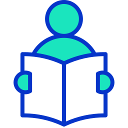 Reading book icon