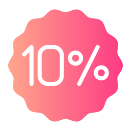 10 por ciento icono