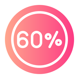 60 procent icoon
